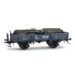 Cargo: vecchie traversine per carri sabbia - Artitec 28.125 - HO 1/87