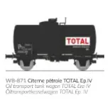 TOTAL vagón cisterna de aceite - Ree Models WB871 - HO 1/87 - SNCF - Ep IV - 2R