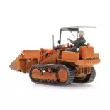 Cargadora sobre orugas con cabina abierta Hanomag K5 + figura - Artitec 322.040 - HO 1/87