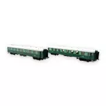 Set von 2 Küchenwagen Ocem FL Pullman Transatlantique A2syfi & A4yfi - Models World 40947 - HO 1/87 - ETAT - Ep II - 2R