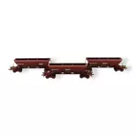 Set de 3 Wagons Trémies EX SGW - REE MODÈLES NW-270 - N 1/160 - SNCF - EP V - DC