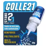 Poudre de verre pour colmater les trous ou les fissures - Colle21 - 30mL