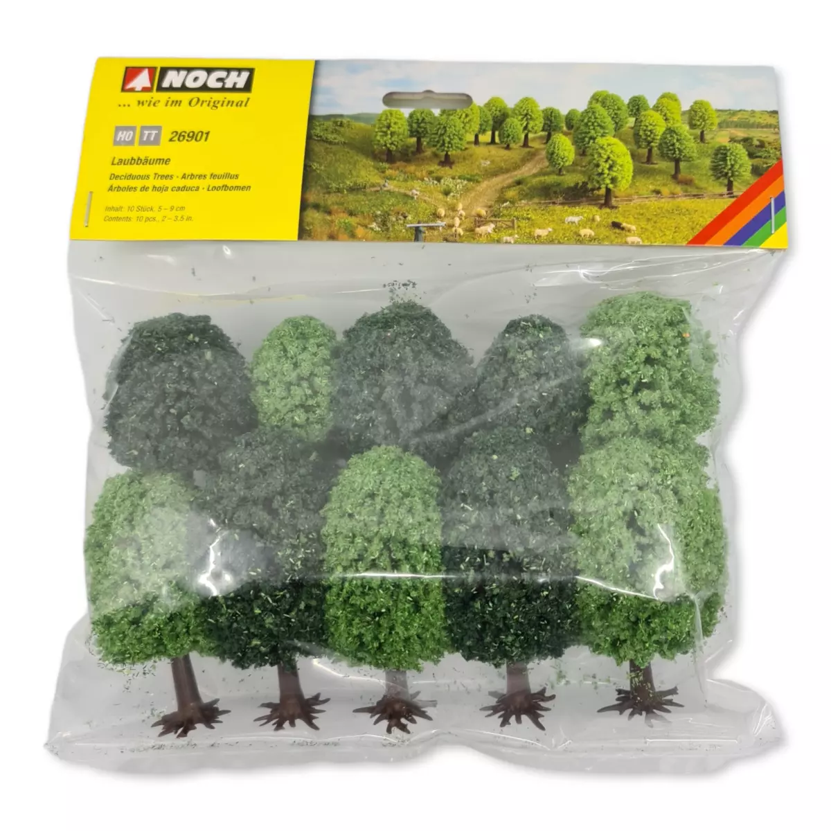 Pack de 10 arbres à feuilles Noch 26901 - HO 1/87 - TT 1/120 | Jura ...